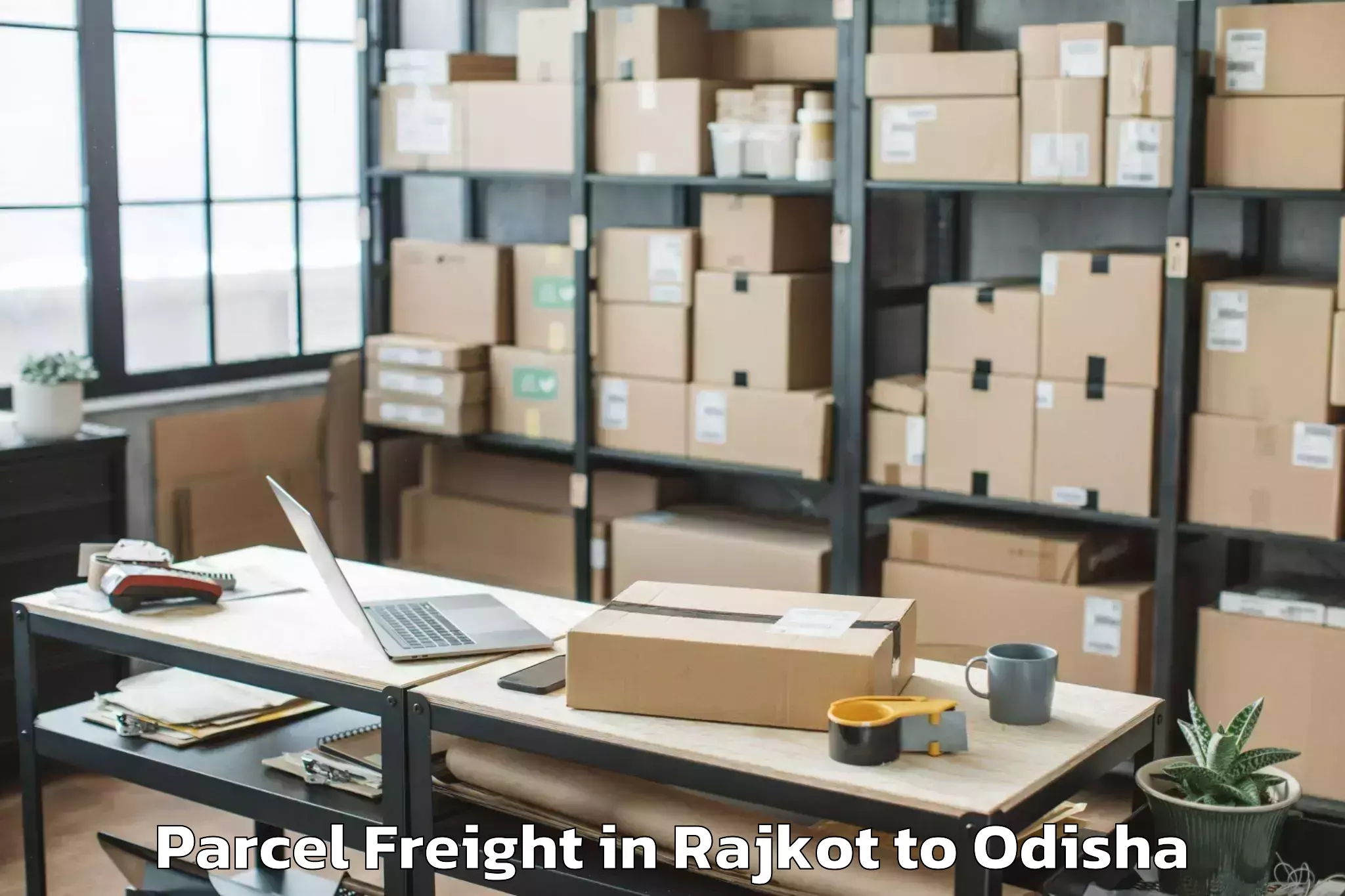 Book Rajkot to Kuchaiburi Parcel Freight Online